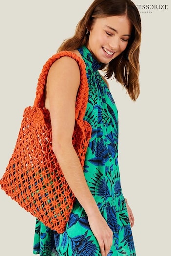 Accessorize Green Open Weave Shopper Bag (B17683) | £32