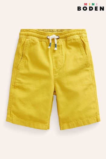 Boden Yellow Pull-On Drawstring Shorts Track (B17956) | £21 - £23