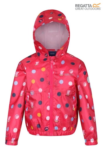 Regatta Pink Peppa Pig Muddy Puddle Waterproof Jacket (B20074) | £58