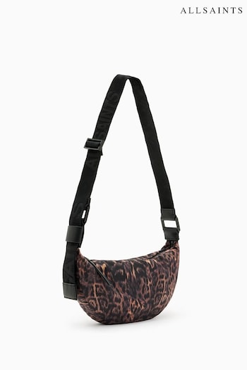 AllSaints Brown Half Moon Rec Cross-Body Bag (B20088) | £89