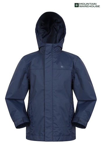 Mountain Warehouse Blue Kids Torrent Waterproof Jacket (B20296) | £26