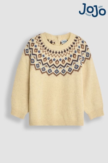 JoJo Maman Bébé Ecru Nordic Jumper (B20321) | £28