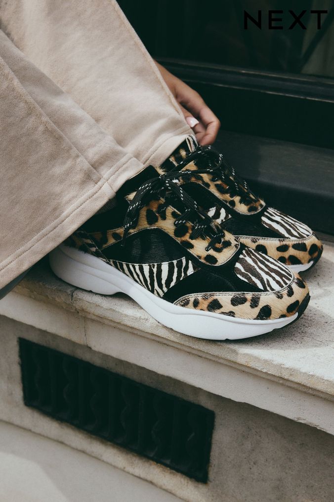 Next leopard print trainers on sale