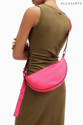 AllSaints Pink Half Moon Cross-Body Bag (B20443) | £159