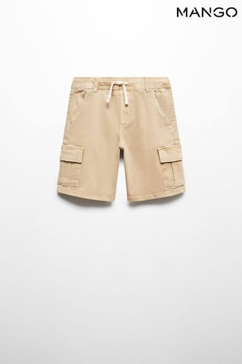 Mango Cargo Pockets Bermuda Brown boyfriend Shorts (B20592) | £20