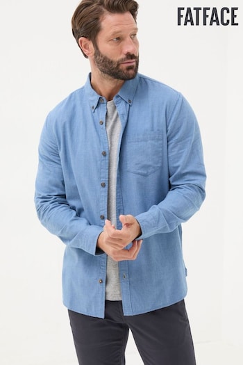 FatMax Light Blue Long Sleeve Tadlow Shirt (B20802) | £49.50