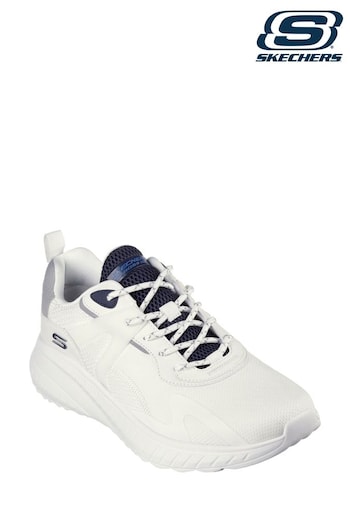 Skechers Flash White Bobs Squad Chaos Elevated Drift Trainers (B20907) | £59