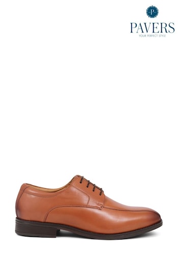 Pavers Brown Smart Leather Lace-Up Shoes (B20928) | £60