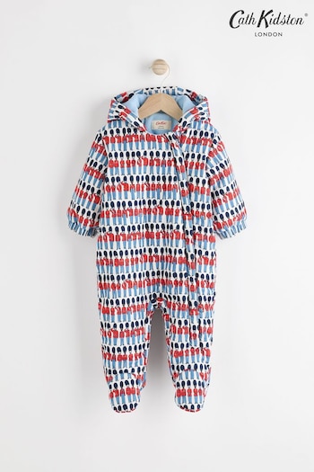 Cath Kidston Blue Solider Baby Corduroy All-In-One Pramsuit (B20997) | £42 - £44