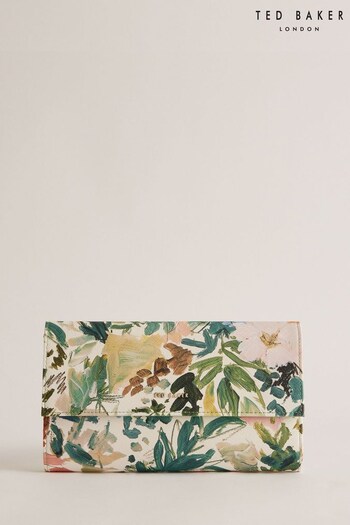 Ted Baker Lettaas Cream Painted Meadow Travel Wallet (B21180) | £75