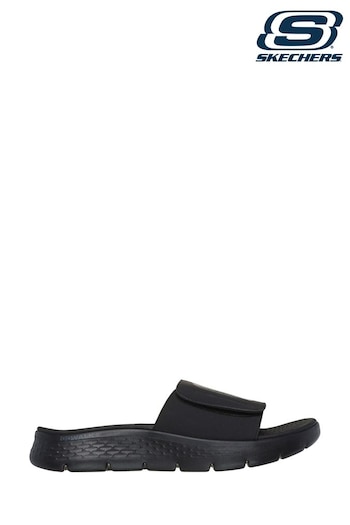 Skechers EUZ Black Go Walk Flex Sandals Sandbar Mules (B21215) | £54