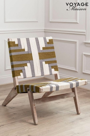 Voyage Maison Gold Ballari Geometric Boho Chair (B21244) | £380