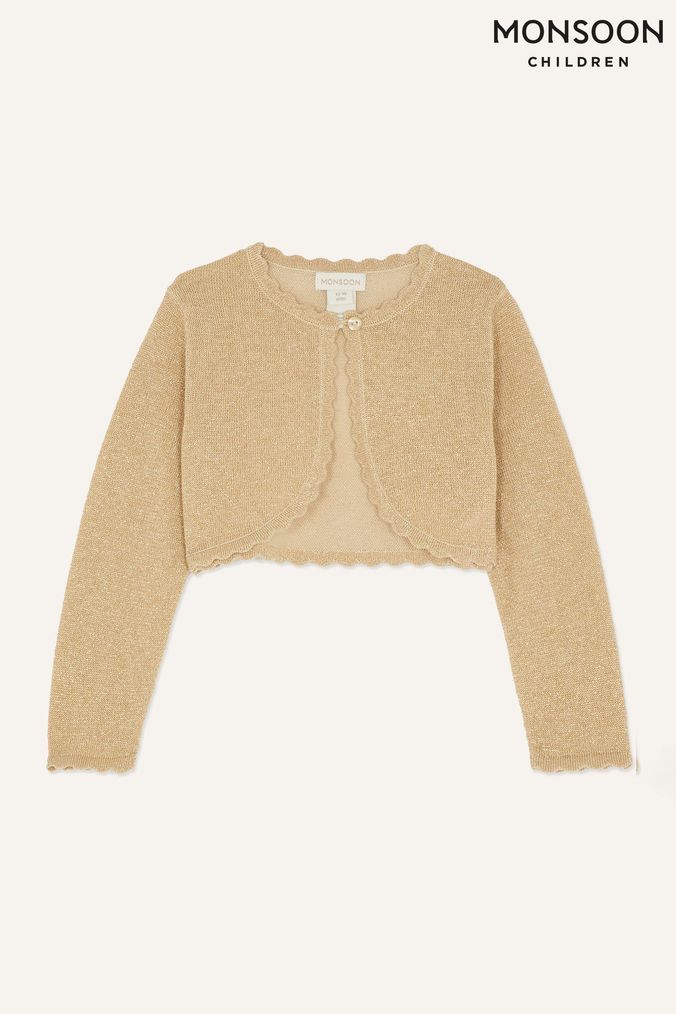 Kids gold cardigan shop