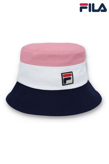 Fila trigate Blue MARCO TRI_COLOUR BUCKET HAT WITH HERITAGE LOGO (B21330) | £28