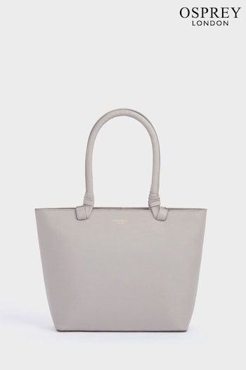 OSPREY LONDON Tan The Collier Leather Shoulder Tote Bag (B21544) | £125