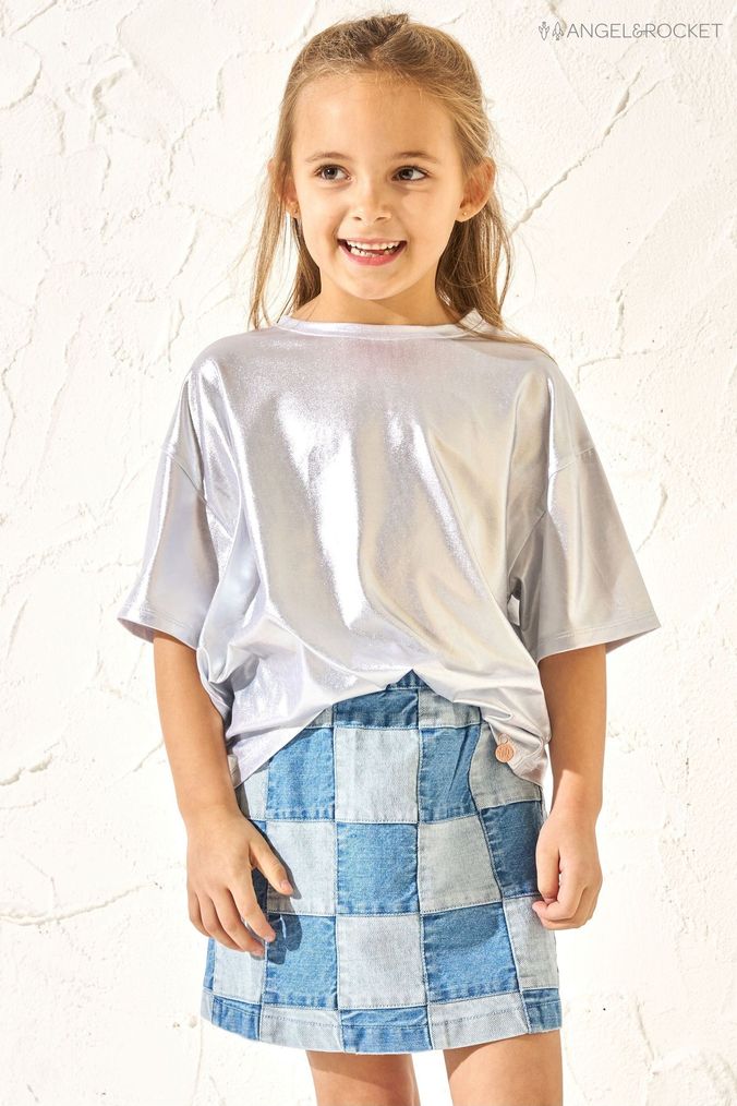Girls silver shirt shop