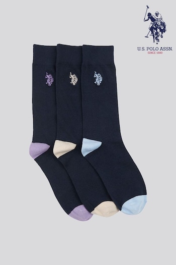 U.S. Polo Assn. Mens Smart Socks 3 Pack (B21683) | £20