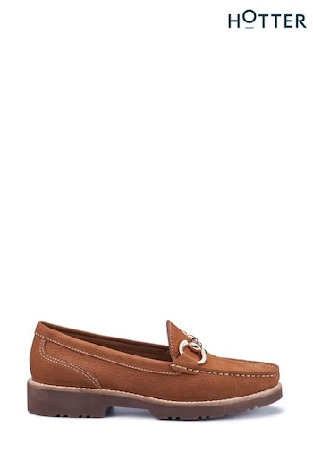 Hotter Brown Cove Slip-On Shoes Star (B21728) | £99