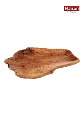 Maison by Premier Brown Kora Serving Dish With Dotted Detail (B21729) | £50