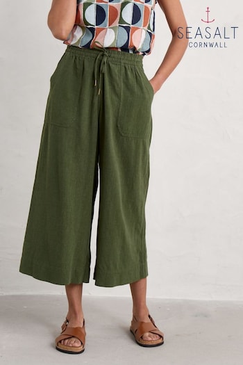 Seasalt Cornwall Green Sea Heart Culottes (B21756) | £66