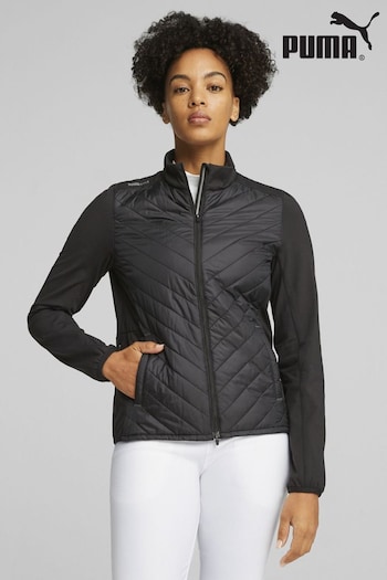 Puma Black Frost Golf Quilted Womens Jacket (B21833) | £130