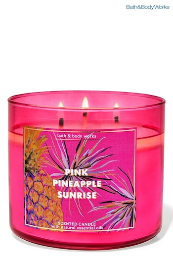 Bath & Body Works Pink Pineapple Sunrise 3-Wick Candle 14.5 oz / 411 g (B21964) | £29.50