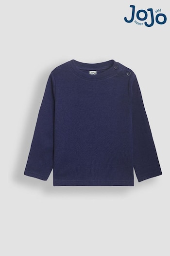 JoJo Maman Bébé Navy Blue Plain Top (B22006) | £11