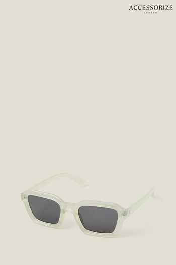 Accessorize Green Crystal Rectangle Sunglasses (B22032) | £16