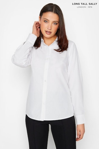 Long Tall Sally White Cotton Shirt (B22172) | £27