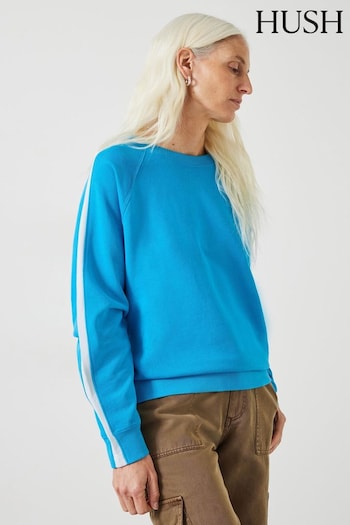 Hush Blue Maisie Striped Sweatshirt (B22303) | £59