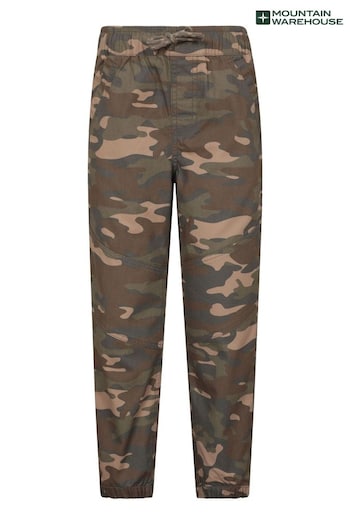 Mountain Warehouse Green Camo Kids Exerciser Trousers (B22353) | £24
