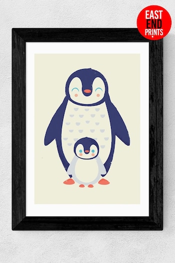 East End Prints Black Mama Penguin Framed Art Print (B22463) | £44.95 - £119.95