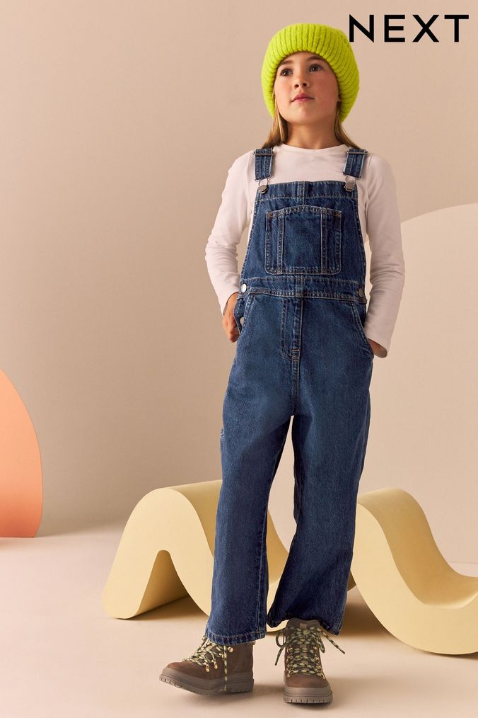 Girls Denim Dungarees Next Official Site