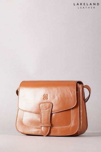 Lakeland Leather Grange Leather Brown Saddle Bag (B22498) | £70