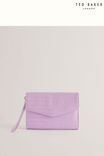 Ted Baker Crocey Croc Effect Envelope Pouch (B22590) | £45