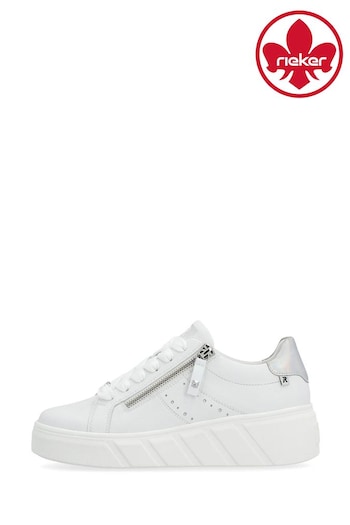 Rieker Womens Evolution Zipper White shoe-care Shoes (B22637) | £80