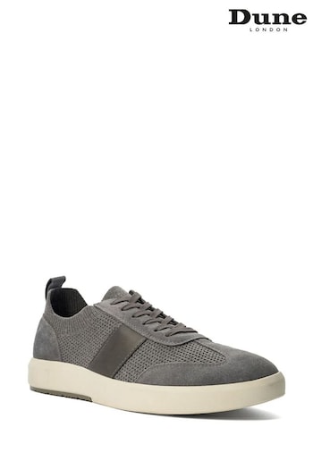 Dune London Grey Trailing Knitted Runner Trainers (B22645) | £85