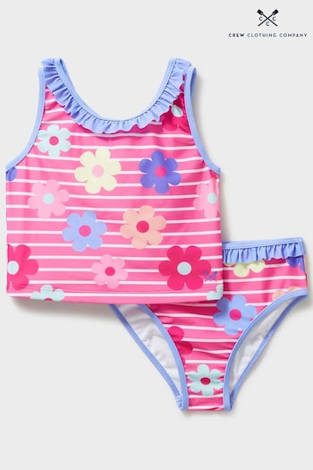 Crew Clothing 32in Company Pink Swimsuit (B22676) | £20 - £22