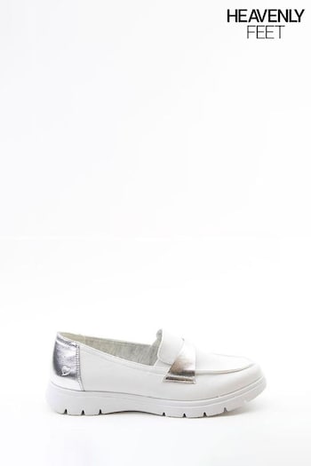 Heavenly Feet White Bourne Litesoles Shoes Sandals (B23056) | £45