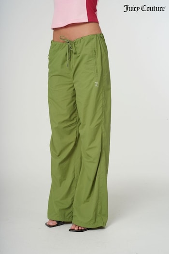 Juicy Couture Green Ayla Parachute Joggers (B23256) | £80