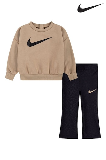 Nike Black Infant Swoosh Spirit Legging Set (B23275) | £35