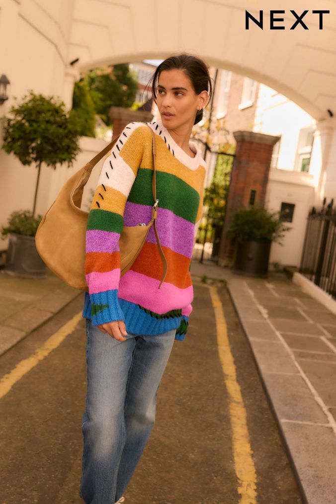 Women s Long Jumpers Longline Jumpers Next UK