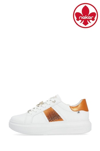 Rieker Womens Evolution Lace-Up White fashion Shoes (B23333) | £80