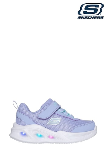 Skechers ocuk Blue Sola Glow Shoes (B23352) | £39