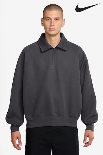 Nike Black Sportswear Tech Fleece Half-Zip Top (B23377) | £130