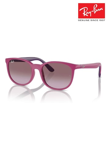 Ray-Ban Junior Pink Rj9079S Square 01V Sunglasses (B23402) | £71