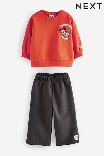 Orange Disney Sweatshirt and Wide Leg Joggers Set (3mths-7yrs) (B23524) | £22 - £26