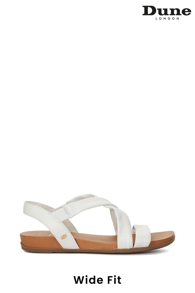 Kira - White Cut Out Flat Sandals | Sandals | Miss G Couture