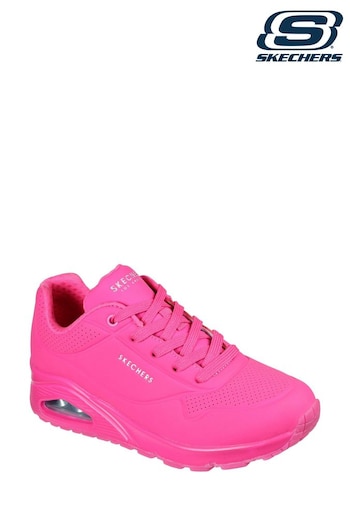 Skechers Pink Uno Night Shades Trainers (B23891) | £79