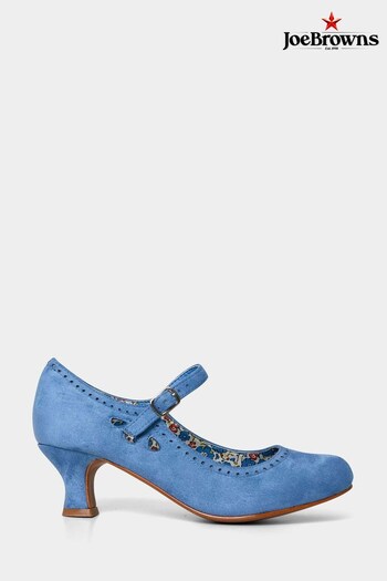 Joe Browns Blue Soft Microsuede Mary Janes Shoes peak (B23947) | £50